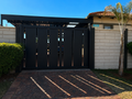 Modern Vertical Slat Steel Sliding Gate