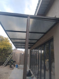 Ashwoodcreations - Pre-assembled Metal Multiwall Awning - 1m x1.8m