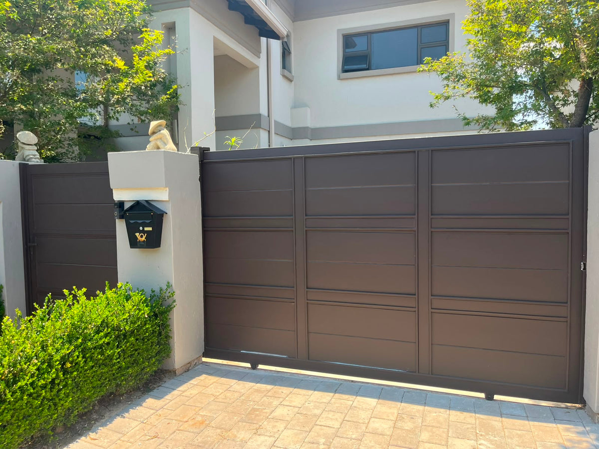 Contemporary Steel Sliding Gate
