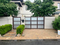 Modern Glass Steel Sliding Gate