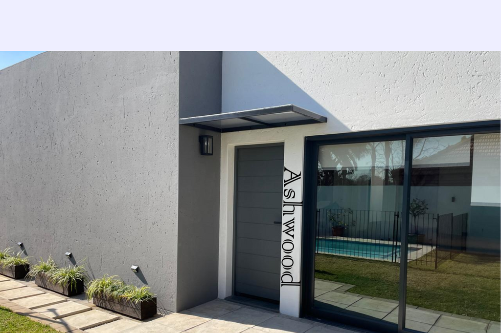 Ashwoodcreations - Pre-assembled Metal Multiwall Awning - 1m x1m