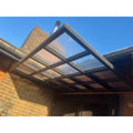 Ashwoodcreations - Pre-assembled Metal Multiwall Awning - 1m 1.5m